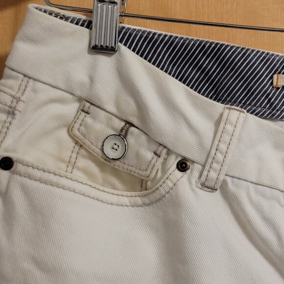 GAP white jeans ankle length cropped Limited Edition Size 6 - Picture 6 of 7